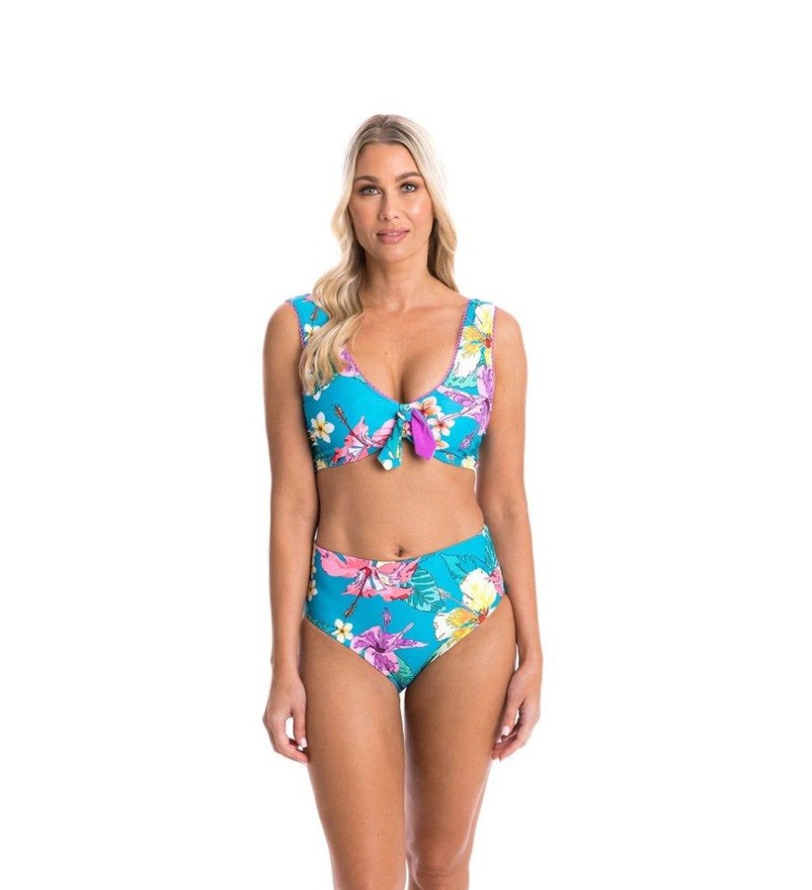 Women TOGS Swimwear | Aloha Tie Bikini Set