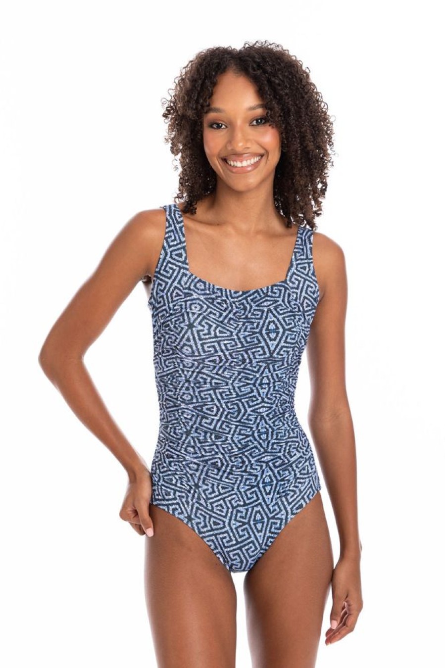 Women TOGS Swimwear | Ferrara Gathered Square One Piece Swimsuit