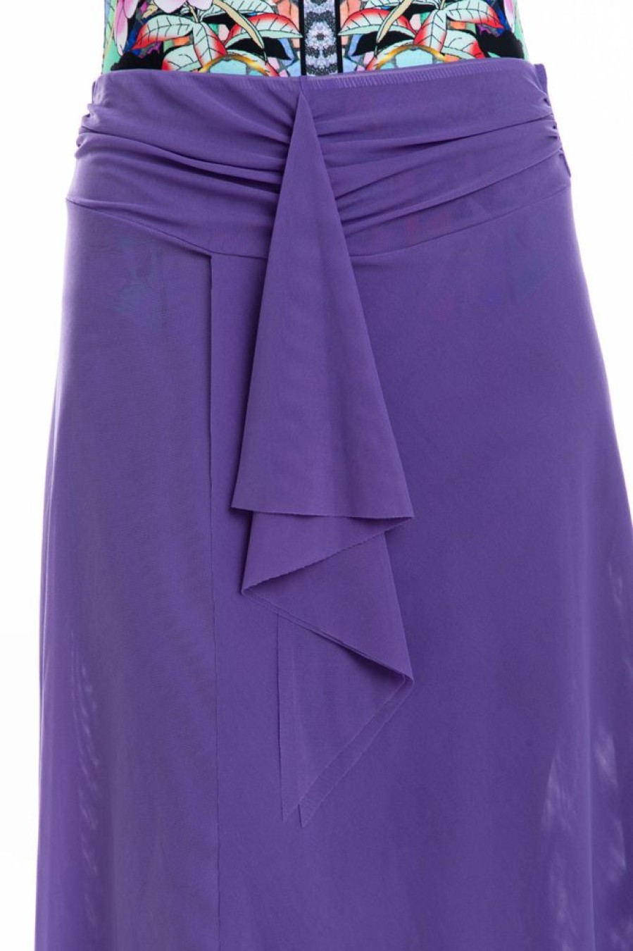 Women TOGS Swimwear | Purple Frill Mesh Skirt