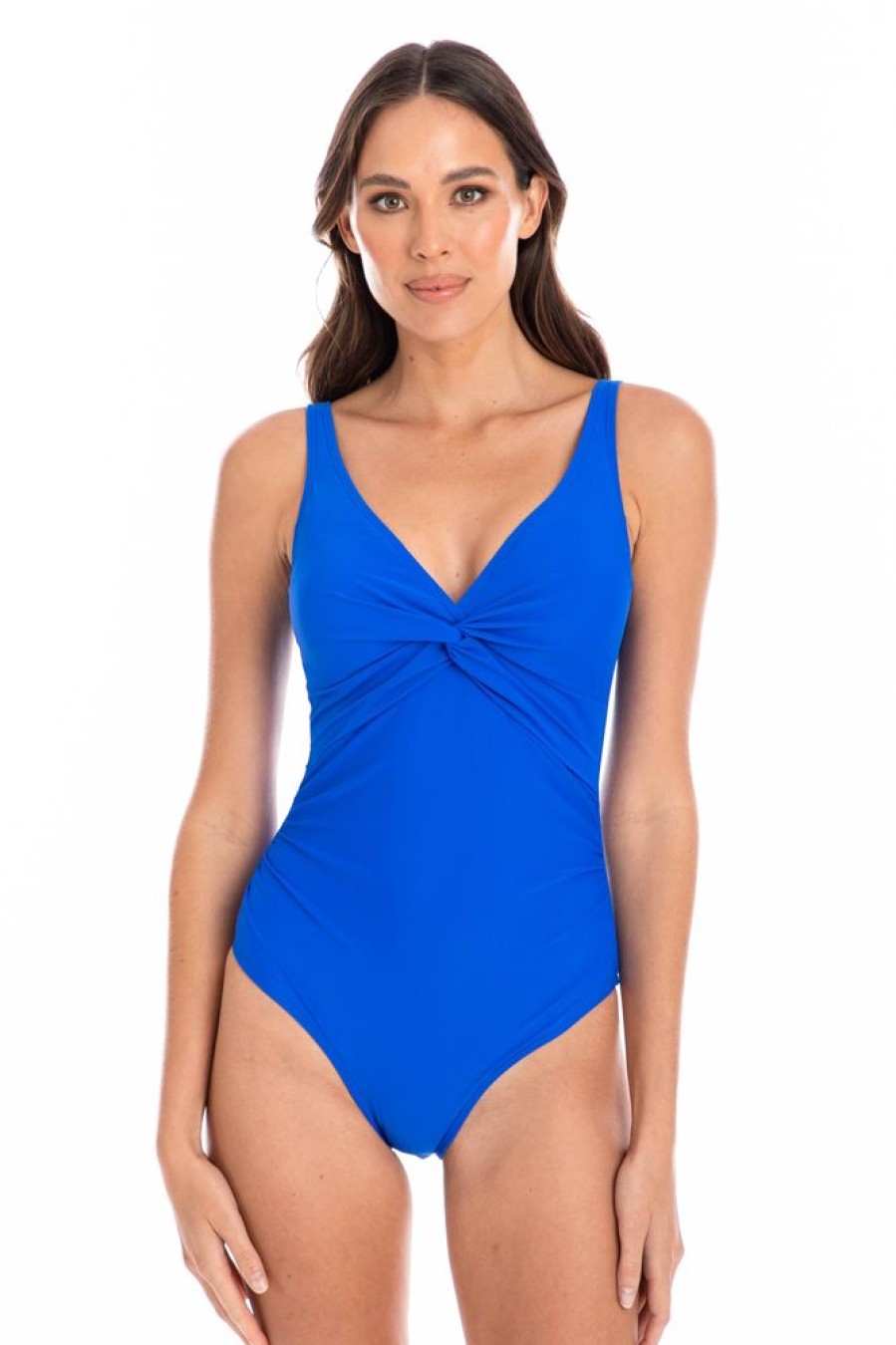 Women TOGS Swimwear | Cobalt Twist One Piece Swimsuit