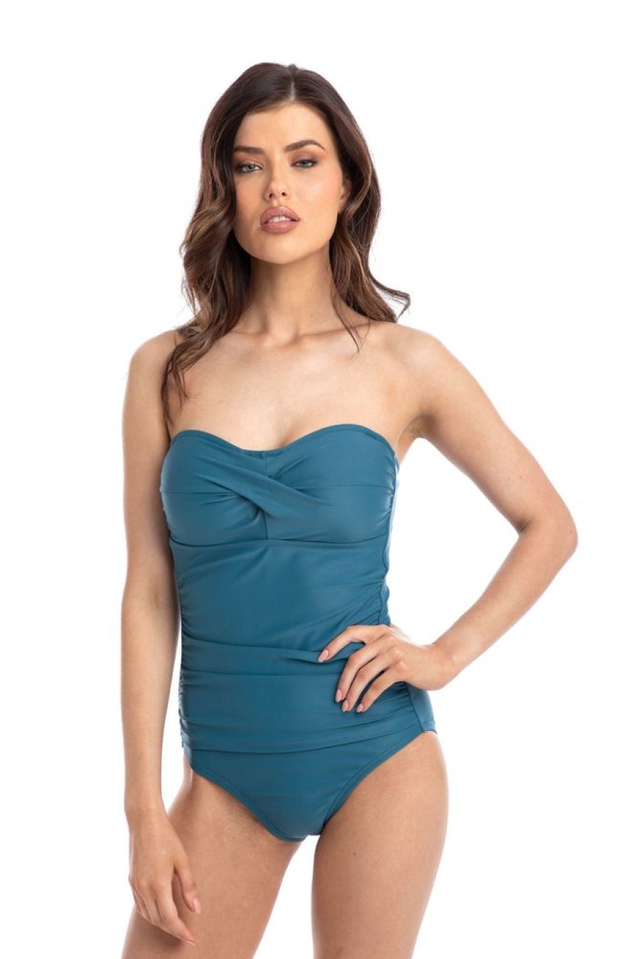 Women TOGS Swimwear | Steel Blue Bandeau