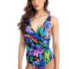 Women TOGS Swimwear | Hermes Surplice One Piece Swimsuit