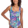 Women TOGS Swimwear | Ravenna Gathered Square One Piece Swimsuit