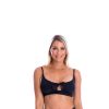 Women TOGS Swimwear | Black Bikini Tie Front Top Dd+