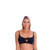 Women TOGS Swimwear | Black Bikini Tie Front Top A-D