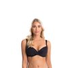 Women TOGS Swimwear | Black Crossover Bikini Top