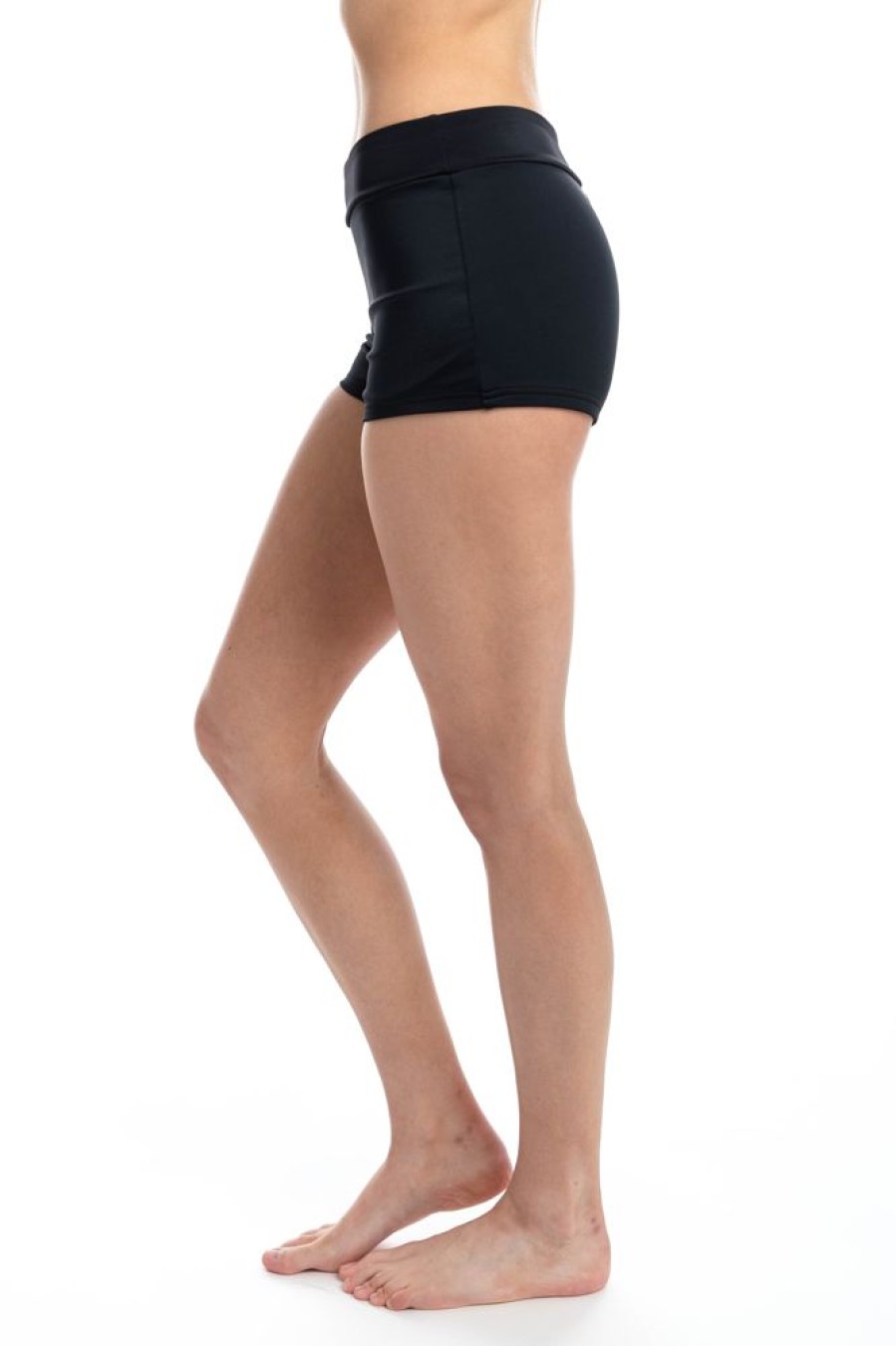 Women TOGS Swimwear | Black Boyleg Pant Short