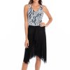 Women TOGS Swimwear | Black Mesh Frill Skirt