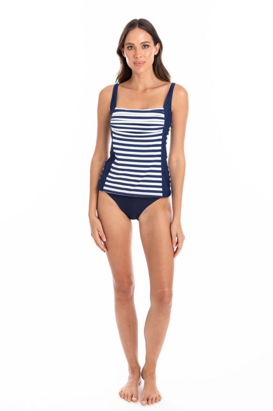 Women TOGS Swimwear | Portsea Tankini Pleated Top