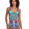 Women TOGS Swimwear | Verona V Neck Plunge One Piece Swimsuit