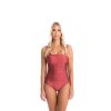 Women TOGS Swimwear | Kenya Gathered Square One Piece Swimsuit